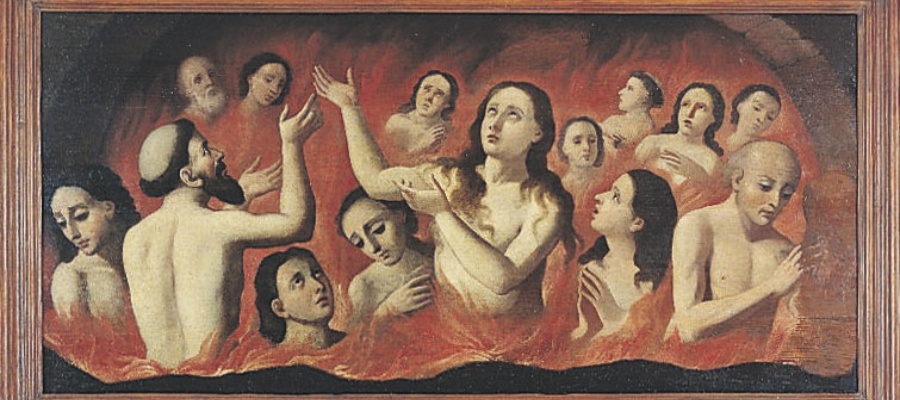 Anime purganti, tavola di scuola campana del XVII secolo