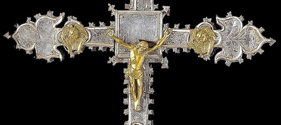 Croce astile parrocchiale attribuita a Giovanni Mameli, fine secolo XVI