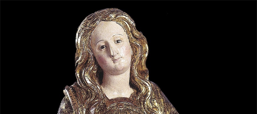 Statua seicentesca raffigurante Santa Lucia