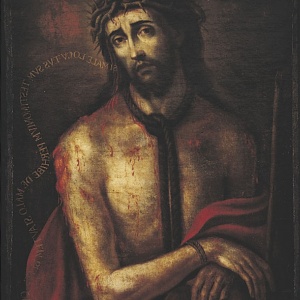 Ecce Homo, olio su tela bifacciale del fiammingo Bilevet della prima metà del XVII secolo